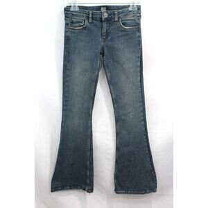 BDG Y2K Urban Outfitters Flare Jeans size 25 Blue Denim Low Rise Distress